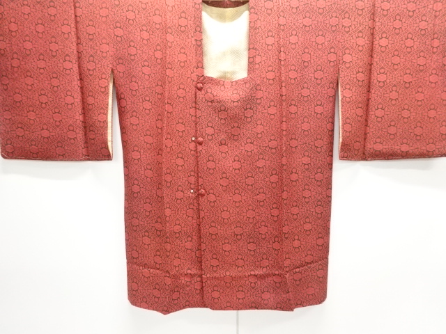 JAPANESE KIMONO / UNUSED MICHIYUKI COAT / FLOWER